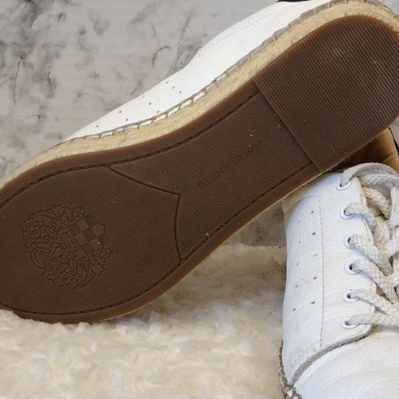 Vince Camuto VC Jinnie Women's Size 9M / 40 EU White Leather Shoe Sneaker &Twine - Picture 7 of 12